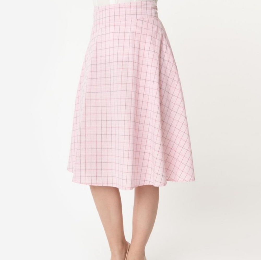Unique Vintage Retro Vivien A-Line Skirt